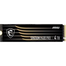 4TB MSI SPATIUM M480 PRO PCIE 4.0 NVME M.2 7400/7000MB/S