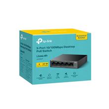 TP-LINK LS105LP 4 PORT 10/100 +1 PORT RJ45 UPLINK 41W 250 METRE POE MESAFE METAL KASA SWITCH 