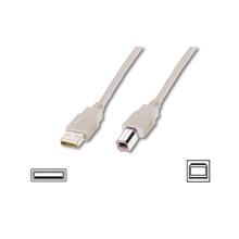 DİGİTUS YAZICI KABLOSU BEJ USB 2.0 (3M) AK-300102-030-E