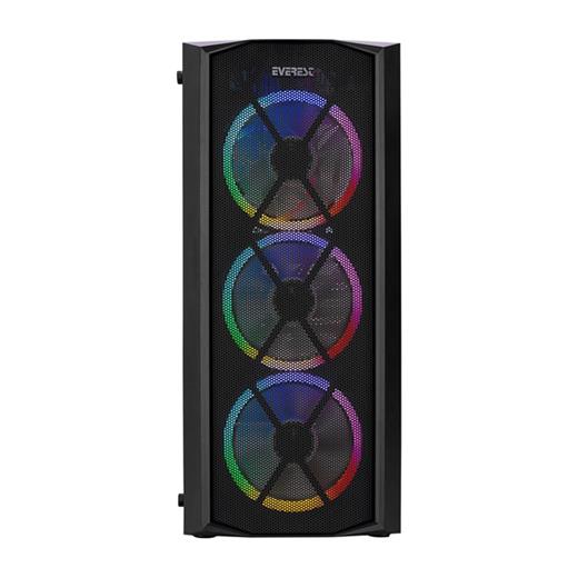 Everest Flat Mesh ARGB Fanlı Midi Tower 34762