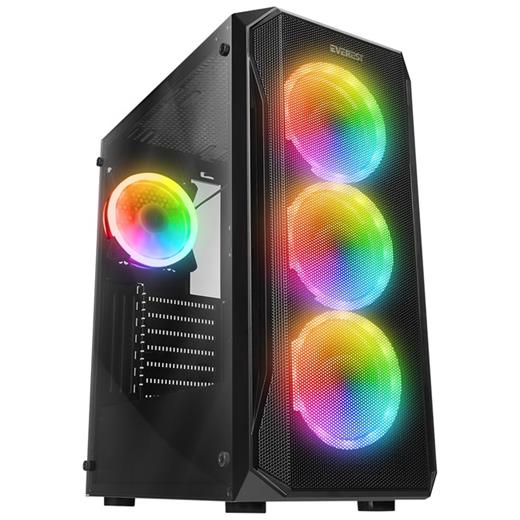 EVEREST X-RACER (600W-PEAK) TG RGB FAN MİD TOWER X-RACER