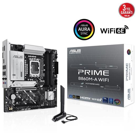 ASUS PRİME B860M-A WİFİ DDR5 1851P HDMİ DP TYPE-C