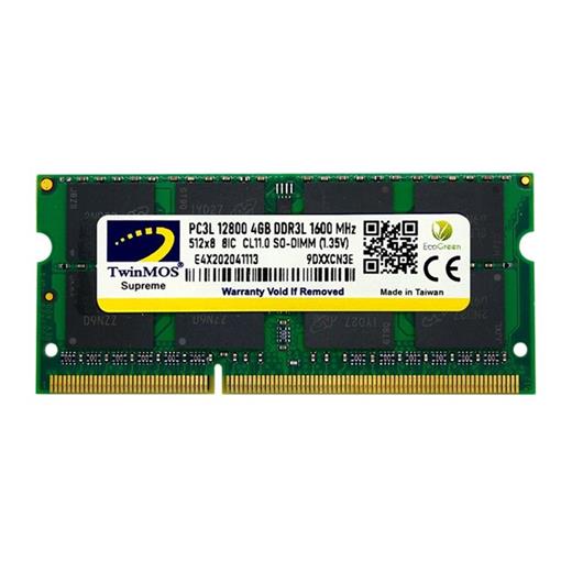 TWİNMOS 4GB DDR3 1600MHZ (MDD3L4GB1600N)(NB)