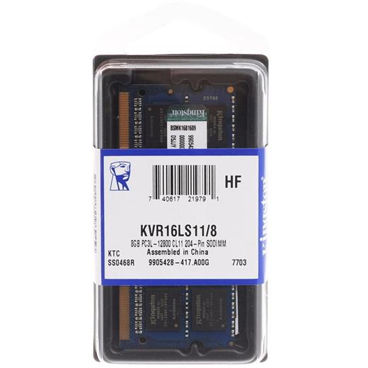KINGSTON 8GB 1600 DDR3L KVR16LS11/8WP (NB)