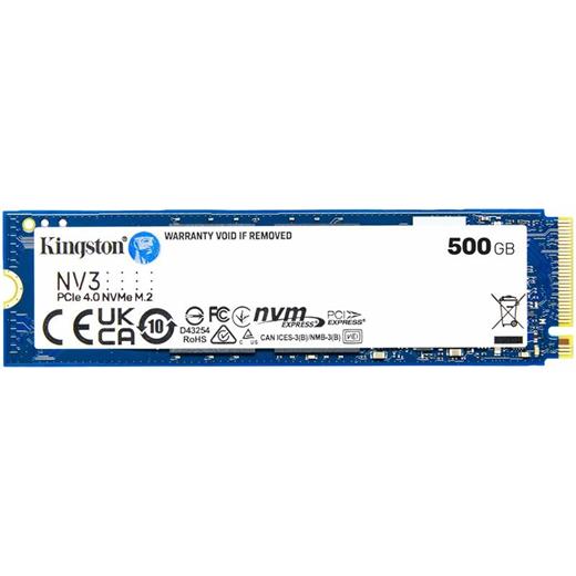 500 GB KINGSTON NV3 M.2 NVME PCIE GEN4 5000/3000MBS SNV3S/500G 