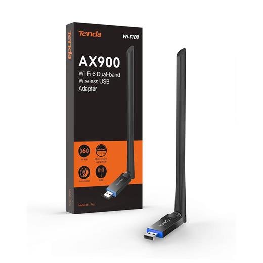 TENDA U11 PRO AX900 DUAL-BAND WİFİ6 USB ADAPTÖR
