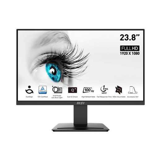 23.8 MSI PRO MP2412 FHD 1MS 100HZ FLAT VA 