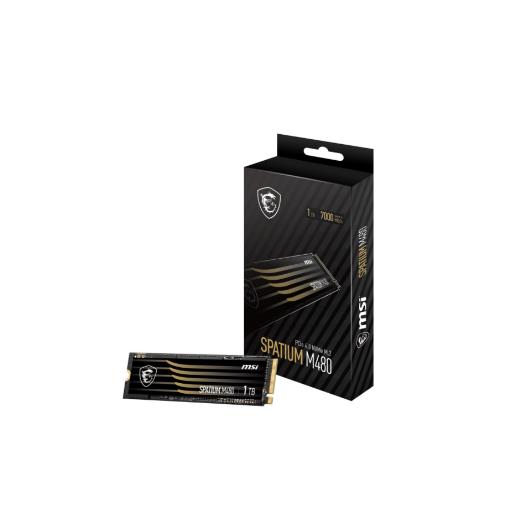 1TB MSI SSD SPATIUM M480 PRO PCIE 4.0 NVME M.2 7400/6000MB/S