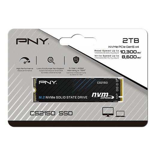 PNY CS2150 2TB  10200/8500 NVME PCIE GEN5X4 M.2 SSD (M280CS2150-2TB-TB)