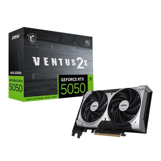 MSI GEFORCE RTX5050 8G VENTUS 2X OC 8GB GDDR6 128BIT 1XHDMI 3XDP EKRAN KARTI 
