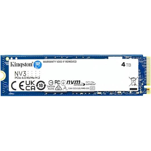 4 TB KINGSTON NV3 M.2 NVME PCIE GEN4 6000/4000MBS SNV3S/4000G 