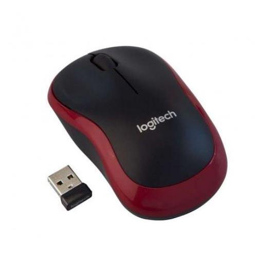 LOGITECH M185 KABLOSUZ USB MOUSE KIRMIZI 910-002237 
