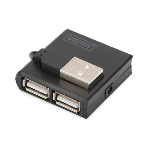 DİGİTUS USB 2.0 ÇOKLAYICI 10CM KABLO SİYAH(4 PORT) DA-70217