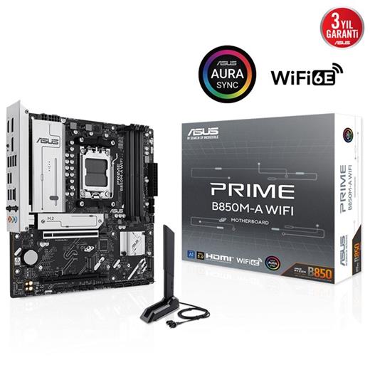 ASUS PRİME B850M-A WİFİ AM5 D5 HDMİ DP 90MB1LN0-M0EAY0