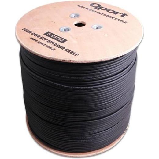QPORT Q-CATO2 CAT6 23 AWG UTP 500M OUTDOOR KABLO