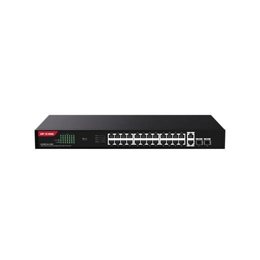 IP-COM G1128P-24-410W 24 PORT GIGABIT +2XGB RJ45/SFP UPLINK 370W POE RACKMOUNT SWITCH 