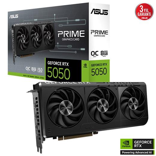 ASUS GEFORCE RTX 5050 8GB PRİME OC GD6 128BİT 90YV0N70-M0NA00