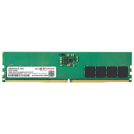 TRANSCEND 16GB(1X16GB) 4800MHZ UDIMM DDR5 CL40 RAM (JM4800ALE-16G)