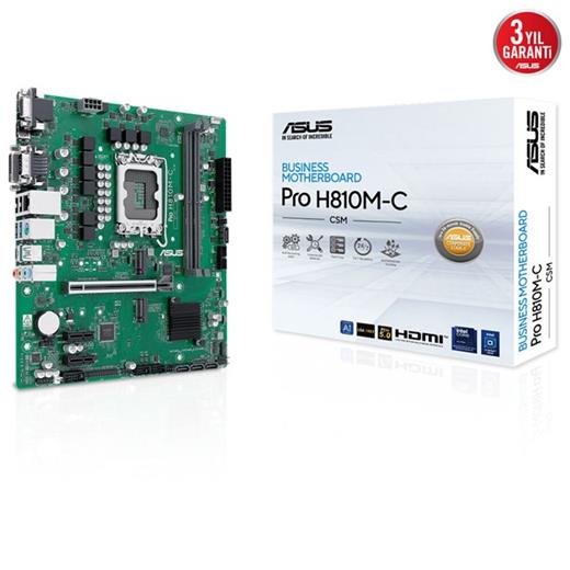ASUS PRO H810M-C CSM D5 1851P VGA DVİ HDMİ DP 90MB1KHP-M0EAYC