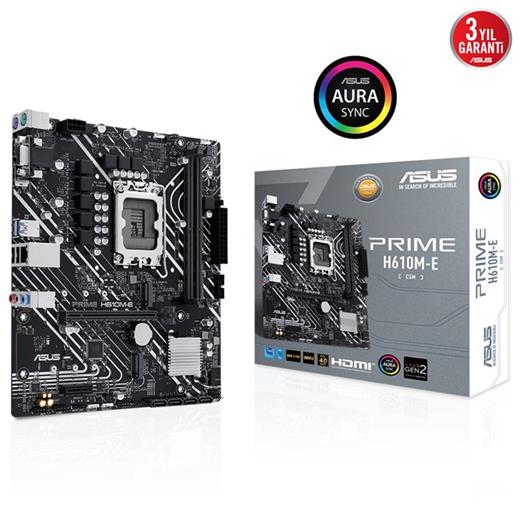 ASUS PRİME H610M-E D5 CSM 1700P VGA HDMİ DP 90MB1G10-M0EAYC