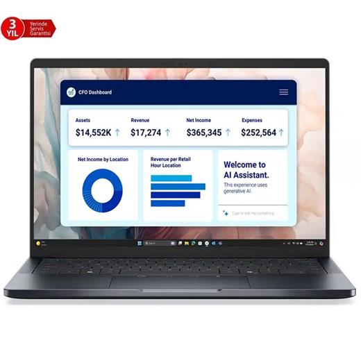 DELL PRO 14 PREMİUM ULTRA7 268V-14-32G-512SSD-WPR BTO207_PA14250_EMEA