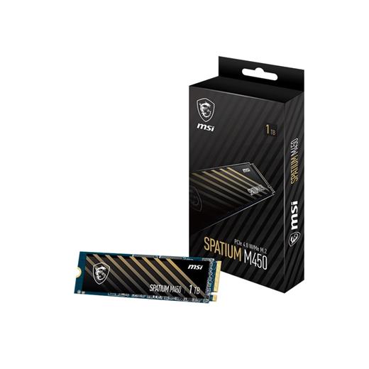 1TB MSI SPATIUM M450 PCIE 4.0 NVME M.2 V1 3400/2400MB/S