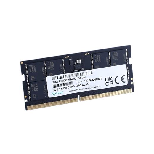 APACER 32 GB 1X32GB 5600MHZ SODIMM CL40 DDR5 NOTEBOOK RAM (FS.32G2C.PKH)