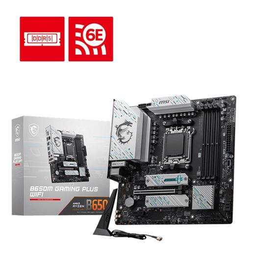 MSI B650M GAMING PLUS WIFI DDR5 7200MHZ(OC) HDMI DP M.2 MATX AM5