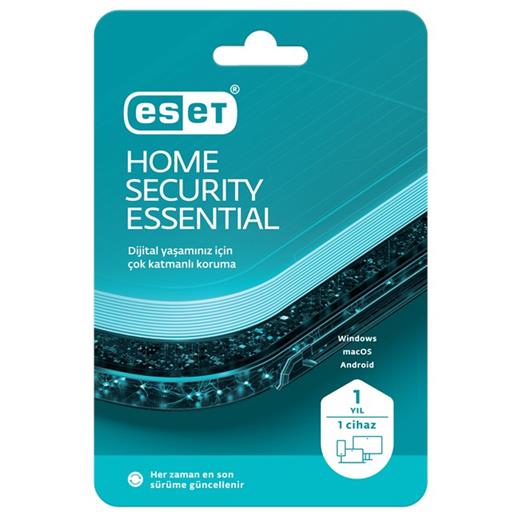 ESET HOME SECURITY ESSENTIAL 1 KULLANICI 1 YIL KUTU