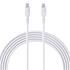 AUKEY CB-NCL1-WH NAYLON ÖRGÜLÜ 3A 480MBPS TYPE-C LIGHTNING KABLOSU 1.8MT 
