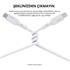 AUKEY CB-NCL1-WH NAYLON ÖRGÜLÜ 3A 480MBPS TYPE-C LIGHTNING KABLOSU 1.8MT 