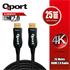 QPORT Q-HDMI253 HDMI 2.0 V ALTIN UÇLU KABLO 25 MT