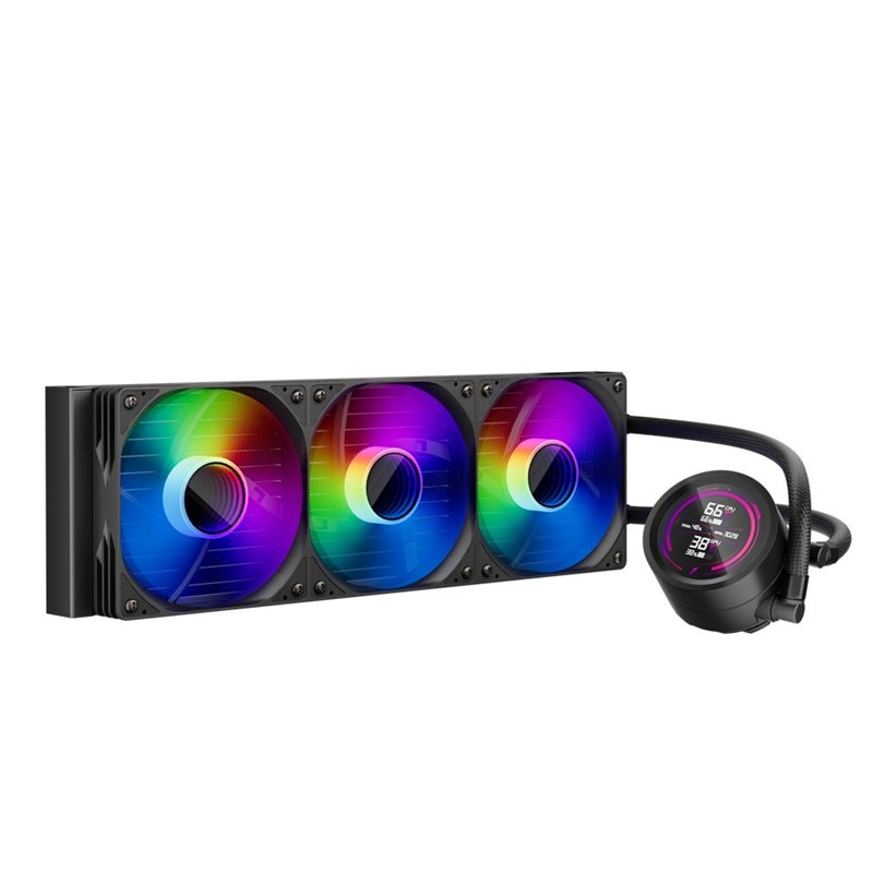 1ST PLAYER THUNDERSTORM TS4 360MM SİYAH ARGB DİJİTAL SICAKLIK GÖSTERGELİ AM5, AM4 / LGA 1851, 1700 İŞLEMCİ SIVI SOĞUTUCU