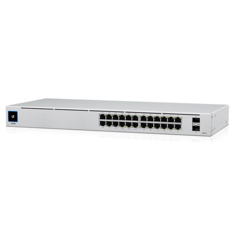 UBIQUITI USW-24-POE 24 PORT GIGABIT + 2X1GB SFP UPLINK YÖNETİLEBİLİR 95W POE RACKMOUNT SWITCH